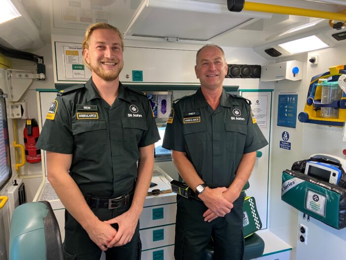 Paramedic Ben follows in father’s footsteps.