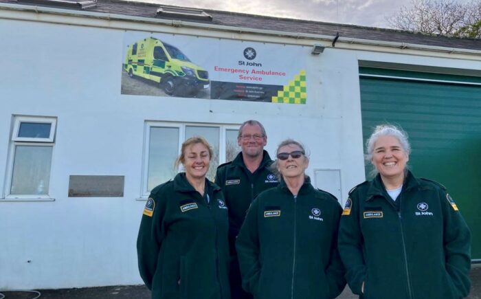 Alderney ambulance staff undergoing initial training